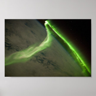 The Aurora Australis Seen From Space Poster