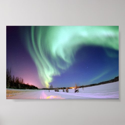 The Aurora Borealis or Northern Lights Poster