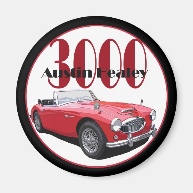 The Austin Healey 3000 Magnet (Front)