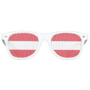 The Austrian colour   Flag of Austria Retro Sunglasses