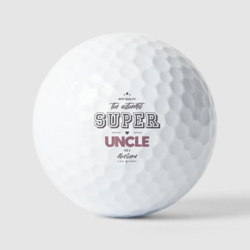 The authentic great uncle button keychain golf balls