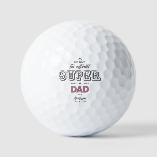 The authentic super dad golf balls (Front)