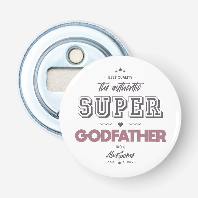 The authentic super godfather bottle opener (Front)