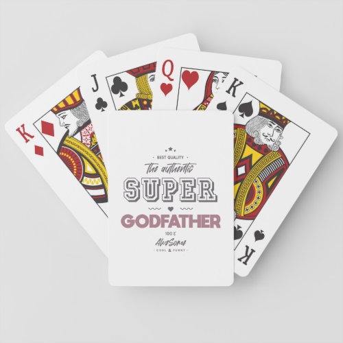 The authentic super godfather poker cards
