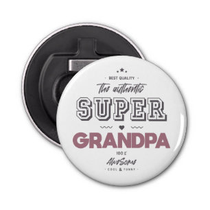 The authentic super grandpa bottle opener