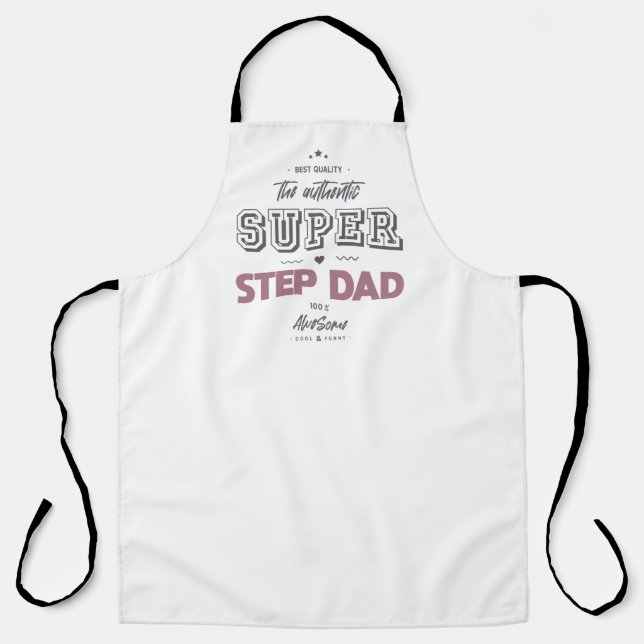 The authentic super step dad apron (Front)
