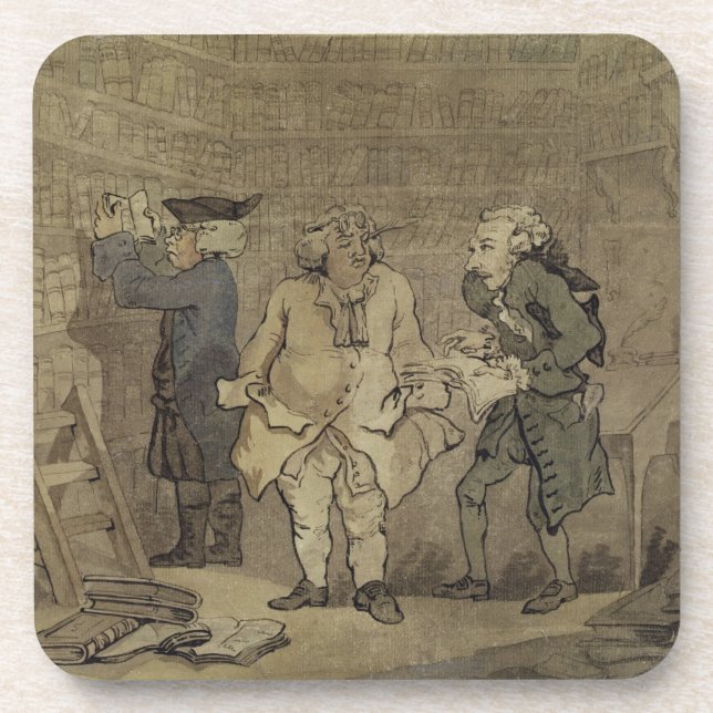The Author and his Publisher, 1784 (grey wash and Coaster (Front)