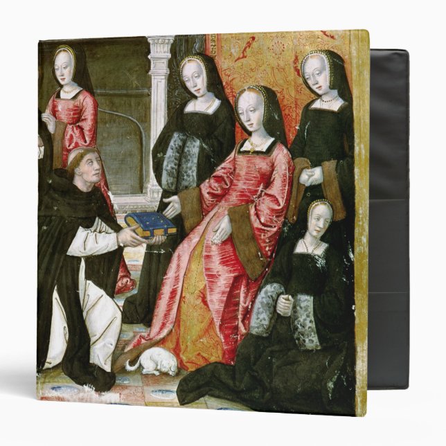 The Author Offering his Book to Anne of Binder (Front/Inside)