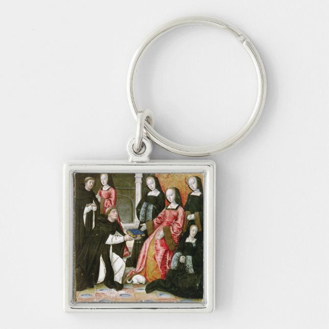 The Author Offering his Book to Anne of Keychain (Front)