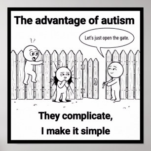 The Autism Advantage: Simple and Direct Thinking Poster