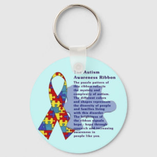"The Autism Awareness Ribbon" Keychain