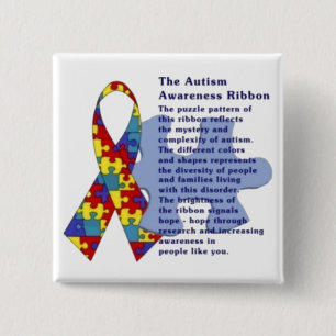 "The Autism Awareness Ribbon" Pinback Button
