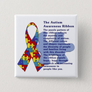 "The Autism Awareness Ribbon" Pinback Button