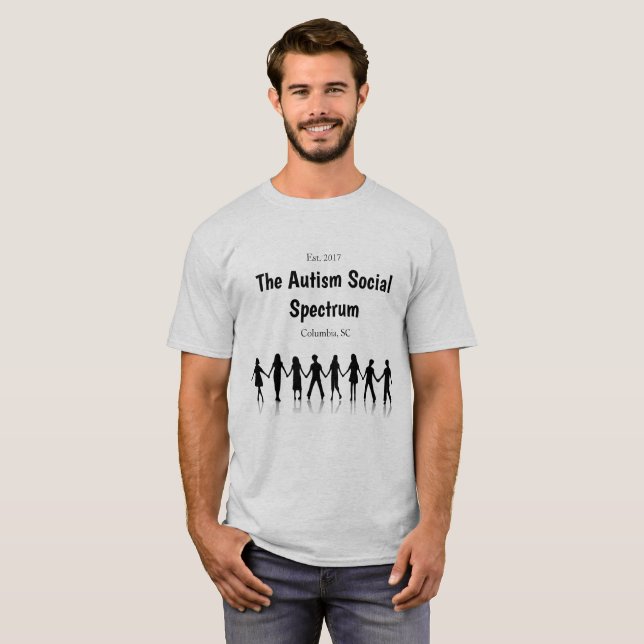 The Autism Social Spectrum of Columbia T-Shirt (Front Full)