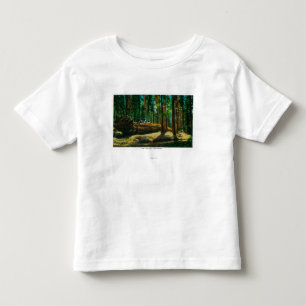 The Auto Log in Giant Forest, Redwoods Toddler T-shirt