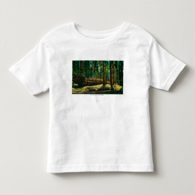 The Auto Log in Giant Forest, Redwoods Toddler T-shirt (Front)