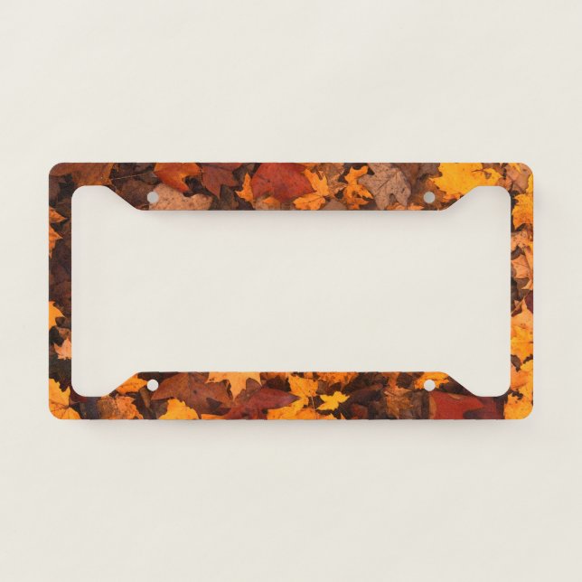 the autumn license plate frame (Front)