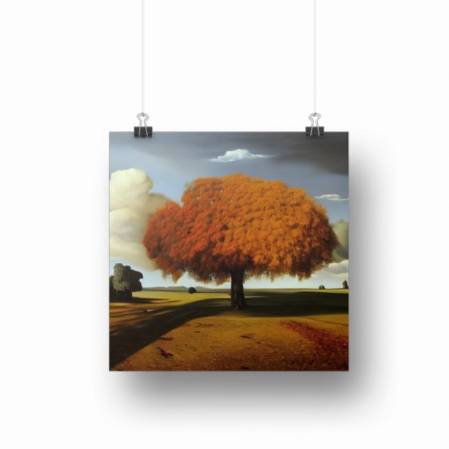 The Autumn Oak Fine Art Surreal Style Poster (Creator Uploaded)