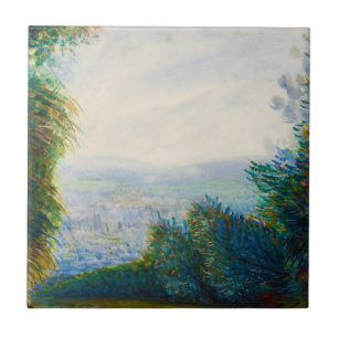 The Auvers Valley on the Oise River Renoir Ceramic Tile