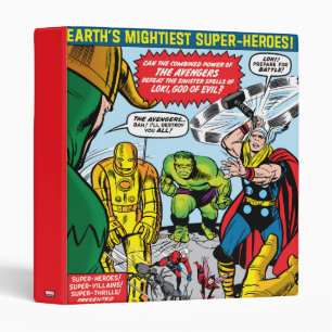 The Avengers #1 Comic Cover 3 Ring Binder