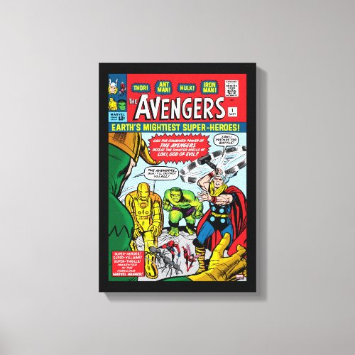 The Avengers 1 Comic Cover Canvas Print