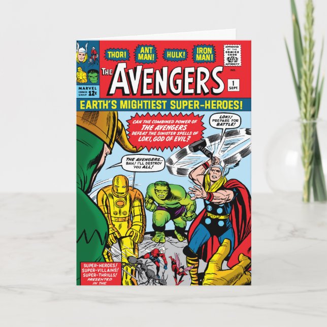 The Avengers #1 Comic Cover Card (Front)