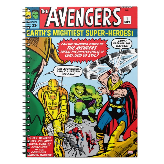 The Avengers #1 Comic Cover Notebook (Front)