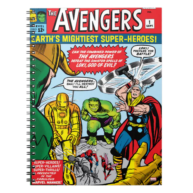 The Avengers #1 Comic Cover Notebook | Zazzle