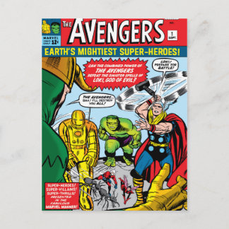 The Avengers #1 Comic Cover Postcard