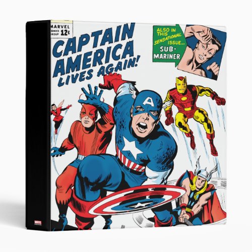 The Avengers 4 Comic Cover 3 Ring Binder