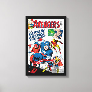 The Avengers #4 Comic Cover Canvas Print