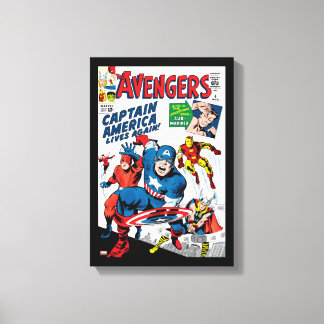 The Avengers #4 Comic Cover Canvas Print