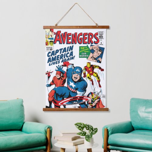 The Avengers 4 Comic Cover Hanging Tapestry