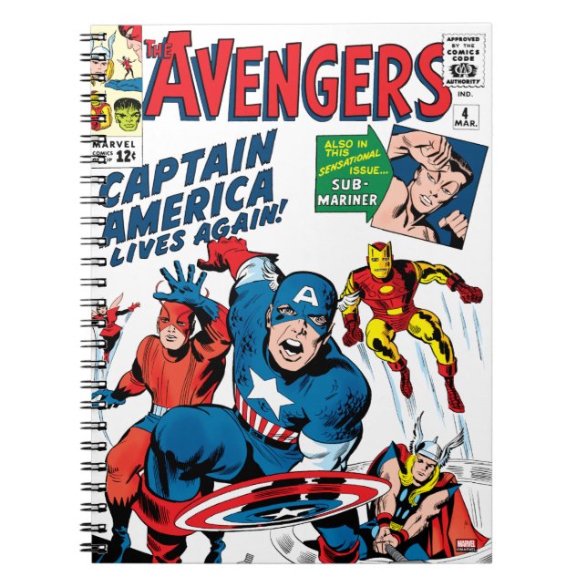 The Avengers #4 Comic Cover Notebook (Front)