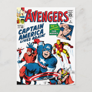 The Avengers #4 Comic Cover Postcard