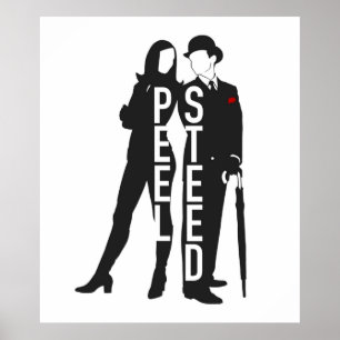 The Avengers TV series black Poster