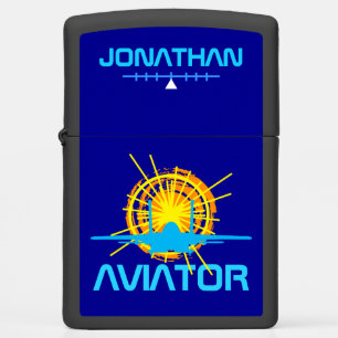 The Aviator, brave pilot customizable elegant Zippo Lighter