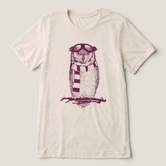 The aviator Tri-Blend shirt (Design Front)