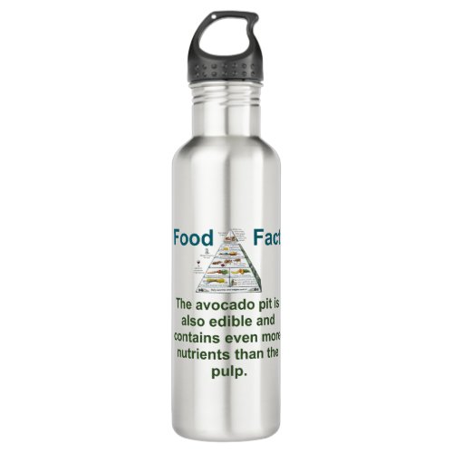 The Avocado Pit Is Also Edible _ Food Fact Stainless Steel Water Bottle