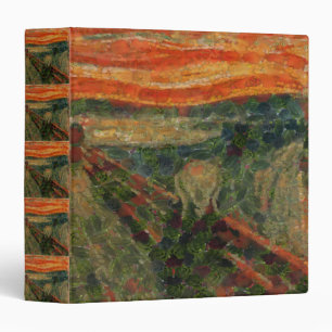 The Avocado Scream Fine Art Vegan Spoof  3 Ring Binder