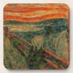 The Avocado Scream Fine Art Vegan Spoof Beverage Coaster