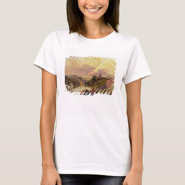 The Avon Gorge at Sunset (oil on paper) T-Shirt (Front)