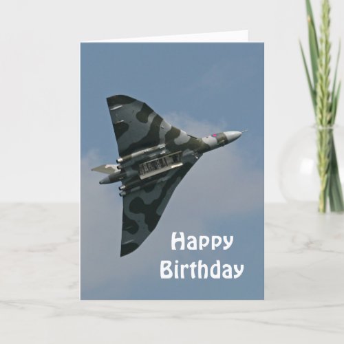 The Avro Vulcan Happy Birthday Card