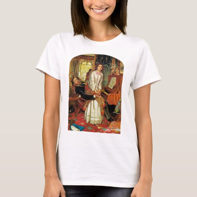 The Awakening Conscience by William Holman Hunt T-Shirt (Front)