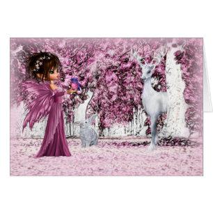 The Awakening Enchanted Forest Fantasy Art Blank Cards