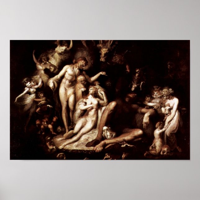 The Awakening Of The Fairy Queen Titania By Füssli Poster (Front)