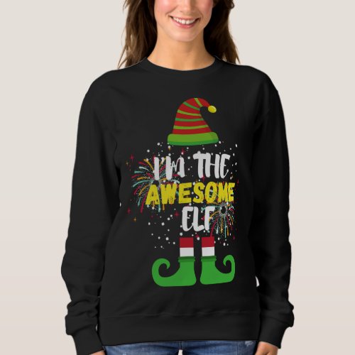 The Awesome Elf Family Matching Group Christmas Co Sweatshirt