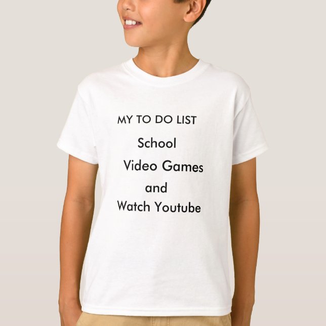 The Awesome Youtuber Shirts/Youth M T-Shirt (Front)