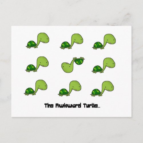 The Awkward Turtle Postcard