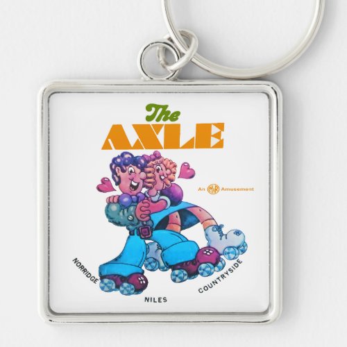 The Axle Roller Skating Rinks of Illinois Keychain